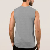 Muscles Funny Geek Sleeveless Shirt (Back)