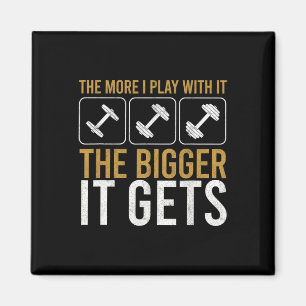 Muscles Get Bigger Bodybuilding Gym Workout Weight Magnet