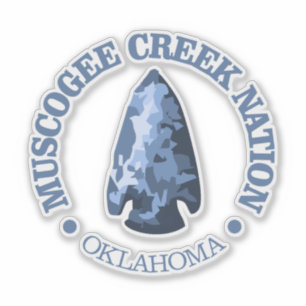 Muscogee Creek Nation (arrowhead) Sticker