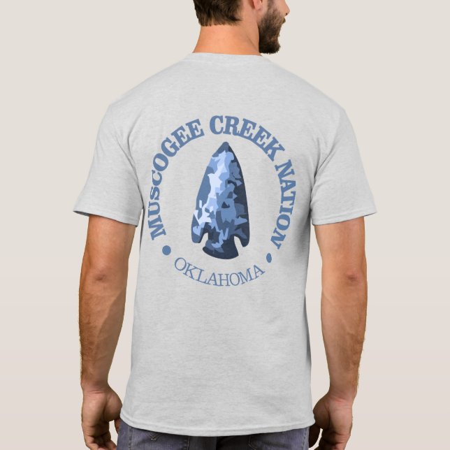 Muscogee Creek Nation (arrowhead) T-Shirt (Back)