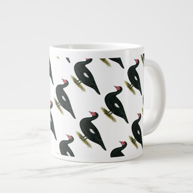 Muscovy Black  Drake Giant Coffee Mug (Front Right)