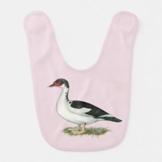 Muscovy Black Pied Duck Bib