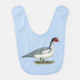 Muscovy Blue Pied Drake Bib