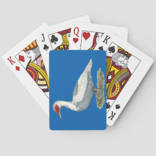 Muscovy Blue Pied Duck Poker Cards
