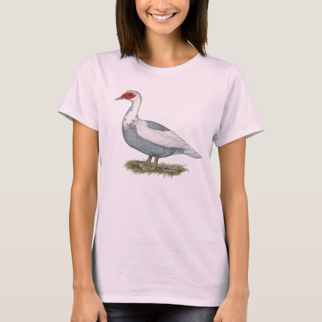 Muscovy Blue Pied Duck T-Shirt (Front)