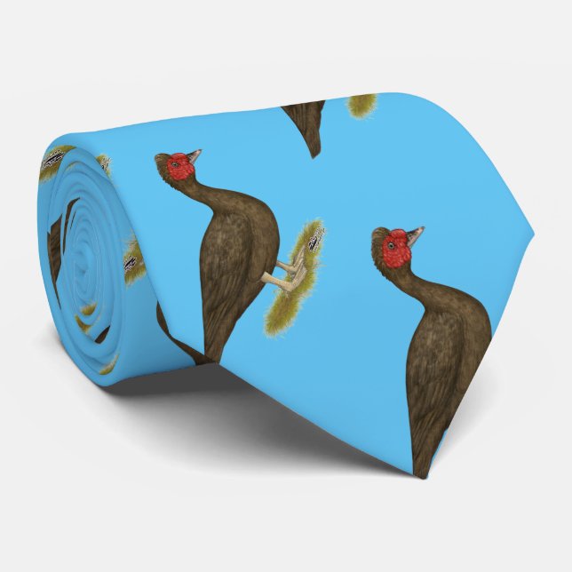 Muscovy Drake Chocolate Neck Tie (Rolled)