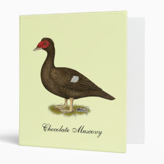 Muscovy Duck Chocolate 3 Ring Binder