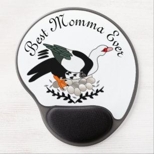 Muscovy Duck on a Nest of Eggs Gel Mouse Pad