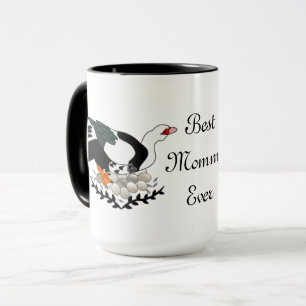 Muscovy Duck on a Nest of Eggs Mug