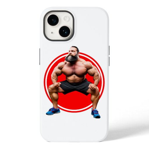 Muscular Bearded Case-Mate iPhone 14 Case