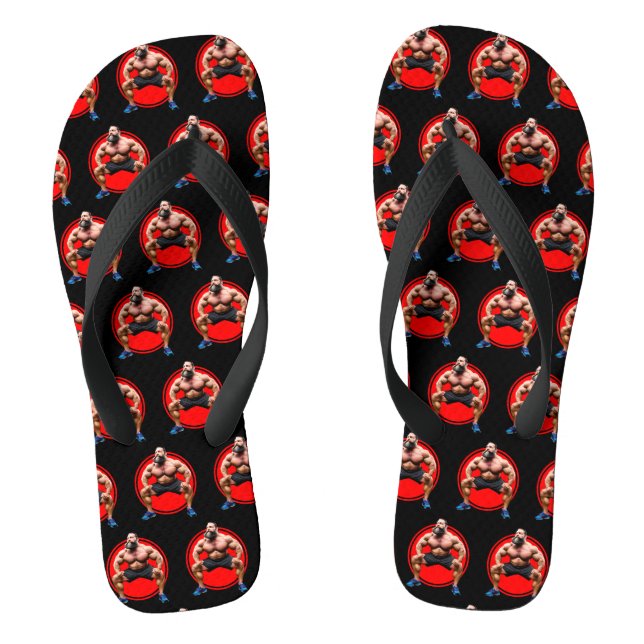 Muscular Bearded Flip Flops (Footbed)