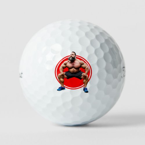 Muscular Bearded Golf Balls