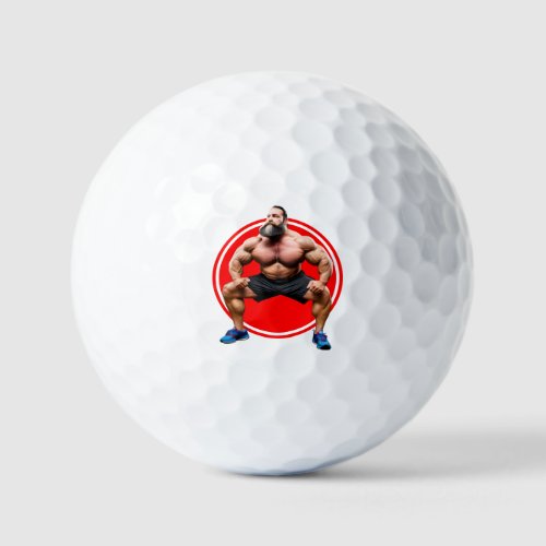 Muscular Bearded Golf Balls