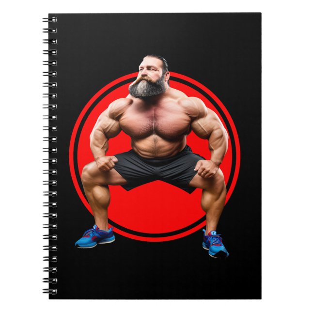 Muscular Bearded Notebook (Front)