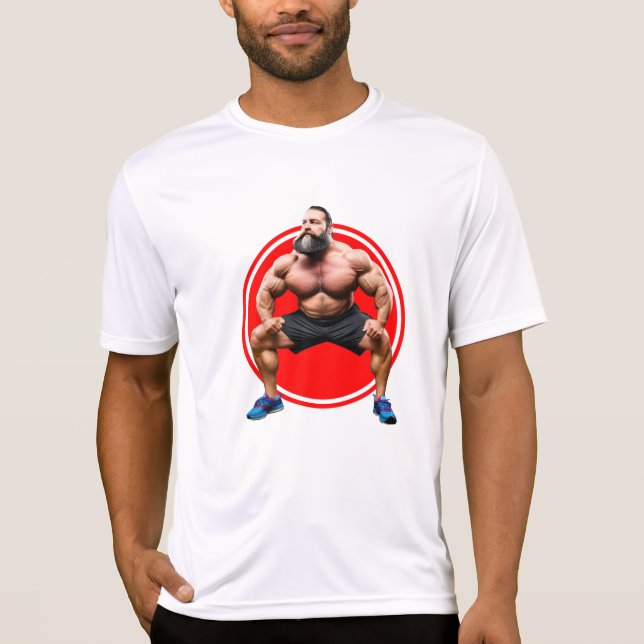 Muscular Bearded T-Shirt (Front)
