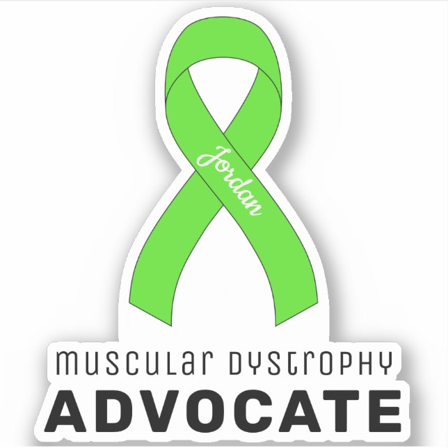 Muscular Dystrophy Advocate Vinyl Sticker (Front)