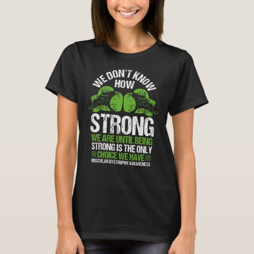 Muscular Dystrophy Awareness Choice Green Ribbon T_Shirt