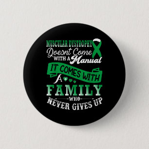 Muscular Dystrophy Awareness Family Support Green Button