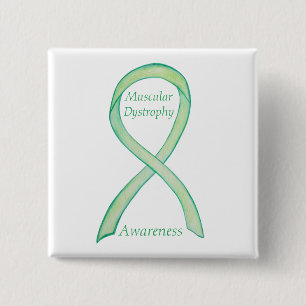 Muscular Dystrophy Awareness Lime Ribbon Pin