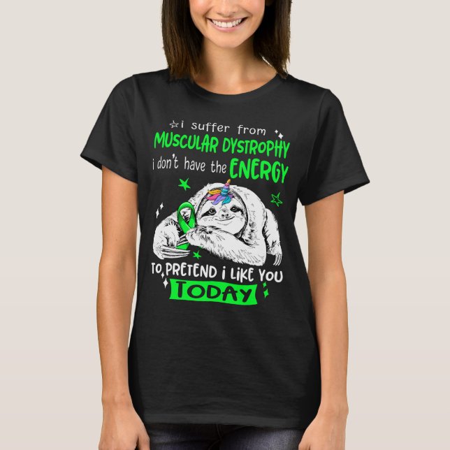 Muscular Dystrophy Awareness Month Ribbon Gifts T-Shirt (Front)
