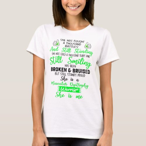 Muscular Dystrophy Awareness Ribbon Support Gifts T_Shirt
