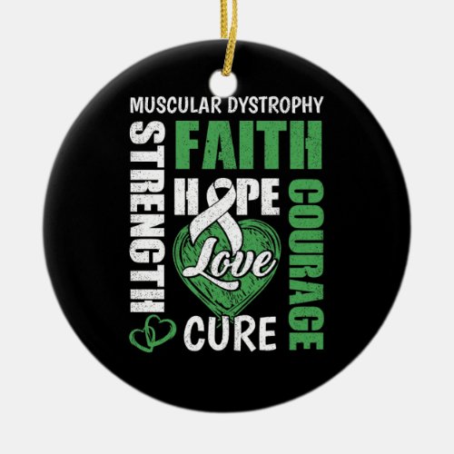 Muscular Dystrophy Ceramic Ornament