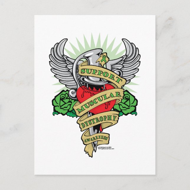 Muscular Dystrophy Dagger Postcard (Front)