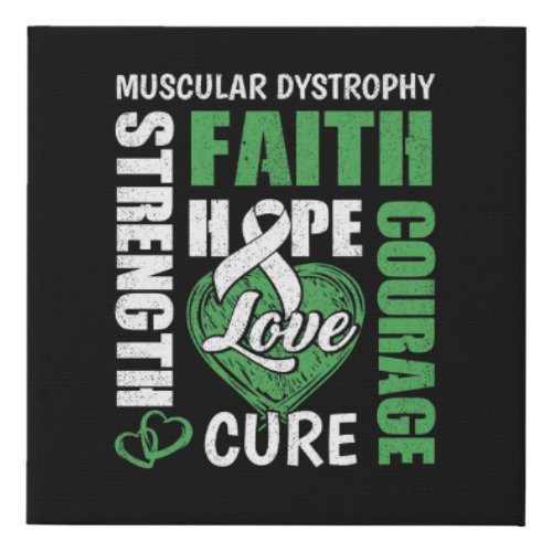 Muscular Dystrophy Faux Canvas Print