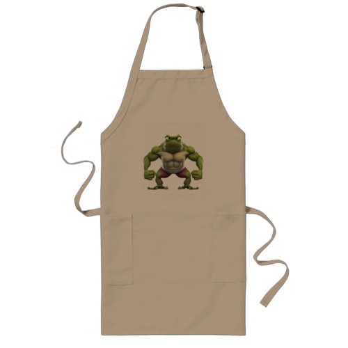 Muscular Frog Strong Muscular Bodybuilding Frog Long Apron