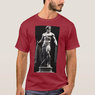 Muscular Greek God Statue T-Shirt. T-Shirt