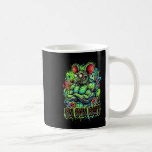 Muscular Gym Rat Bodybuilder Graffiti Workout Fitn Coffee Mug