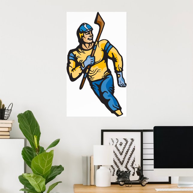 Muscular Hockey Player Poster (Creator Uploaded)