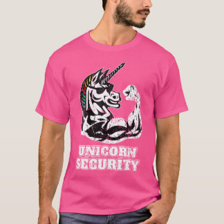 Muscular I Funny Unicorn I Unicorn Security T-Shirt