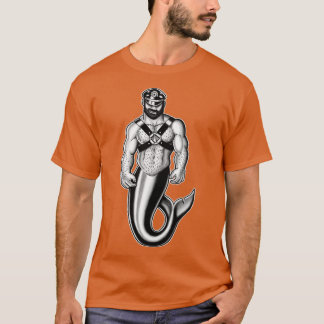 Muscular Leather Merman T-Shirt