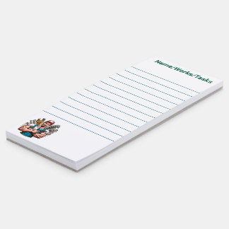 Muscular Mechanic Magnetic Notepad