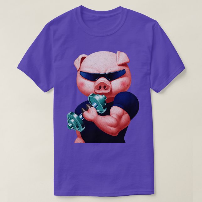 Muscular pig  T-Shirt (Design Front)