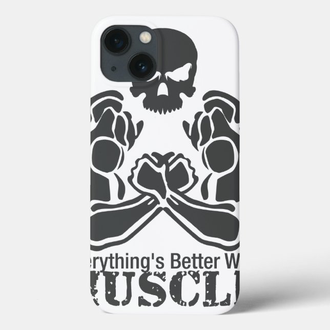 Muscular Skull - ipad case (is better with MUSCLE) (Back)