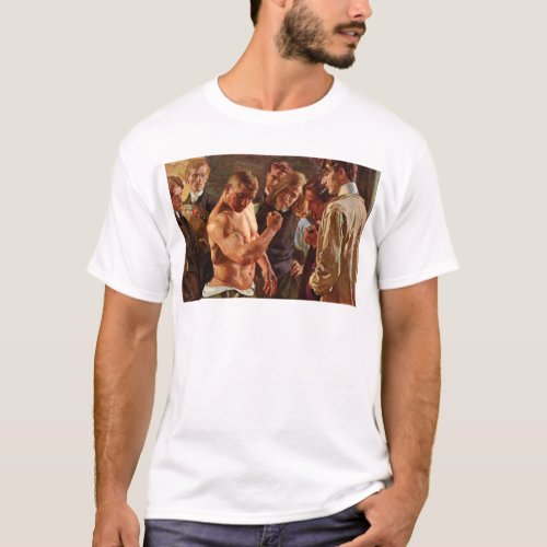 MUSCULOS BY OSMAR SCHINDLER GERMAN PAINTING T_Shirt