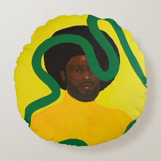 Muse #4 round pillow (Front)