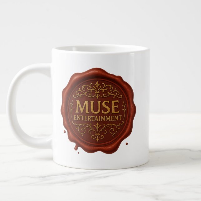 Muse Entertainment™ – Official Logo Giant Coffee Mug (Left)