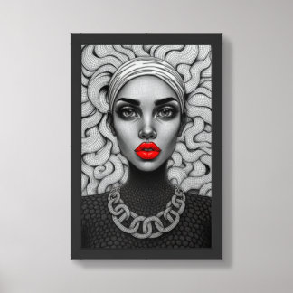 Muse Noir Framed Art