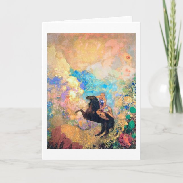Muse on Pegasus, Redon Card (Front)