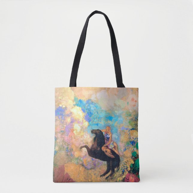 Muse on Pegasus, Redon Tote Bag (Front)