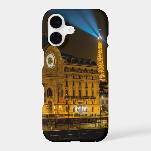 Musée d'Orsay in Paris at night Case-Mate iPhone Case (Back)