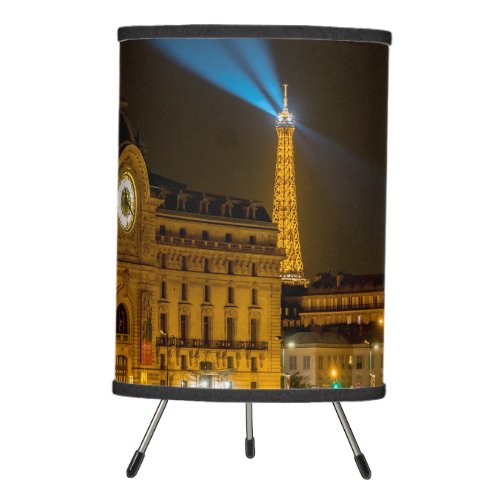 Muse dOrsay in Paris at night Tripod Lamp