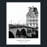Musée du Louvre Paris | Photography poster print<br><div class="desc">Musée du Louvre Paris | Photography poster print
© Gorjo Designs. Printed by Zazzle. 

// Need a custom design? Got other ideas? Feel free to contact me at: zoe@gorjodesigns.com</div>