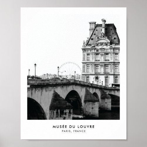 Muse du Louvre Paris  Photography poster print