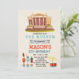 Museum Birthday Invitation | Zazzle