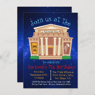 Museum Birthday Party Invitation