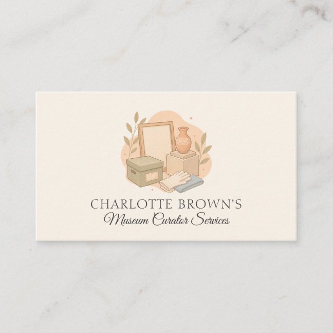 Museum Curator Art History Cultural Heritage Business Card